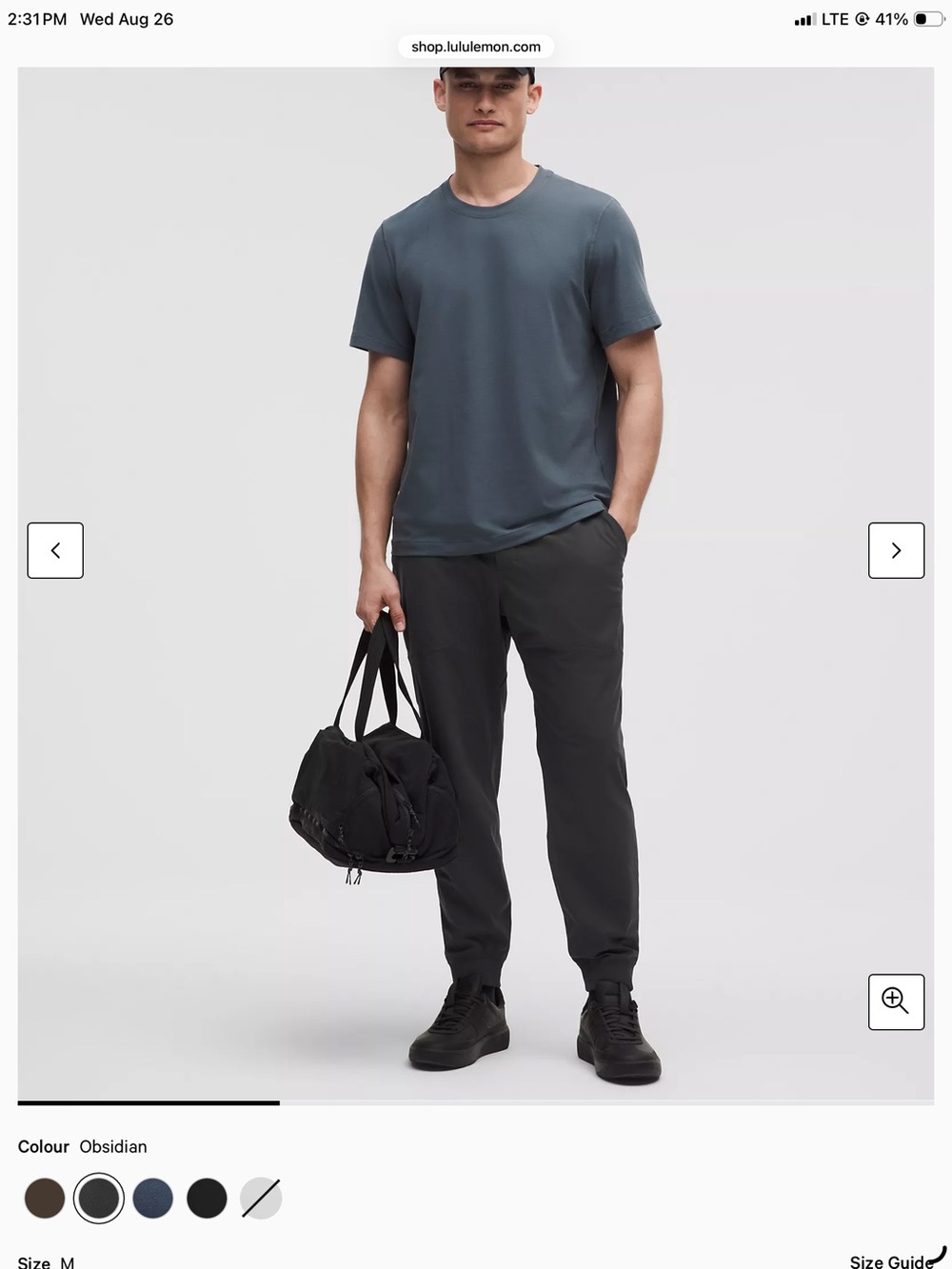 lululemon athletica Obsidian Men’s Sweatpants Joggers - Dark Gray